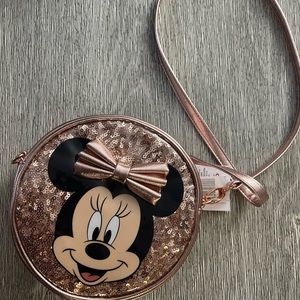 Rose gold Minnie purse
